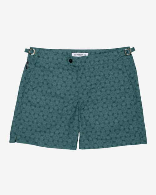 The Resort Co Tailored Swim Shorts Green Life