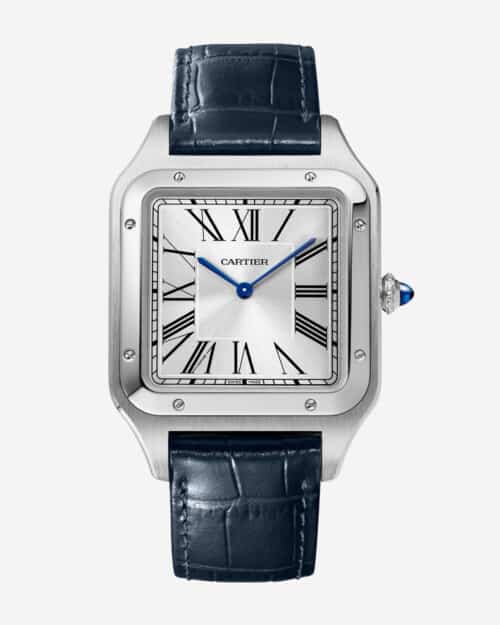 Cartier Santos-Dumont Mechanical Leather Watch Ref WSSA0032