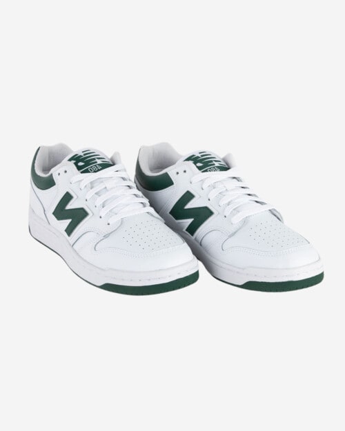 New Balance 480 White Nightwatch Green Sneakers