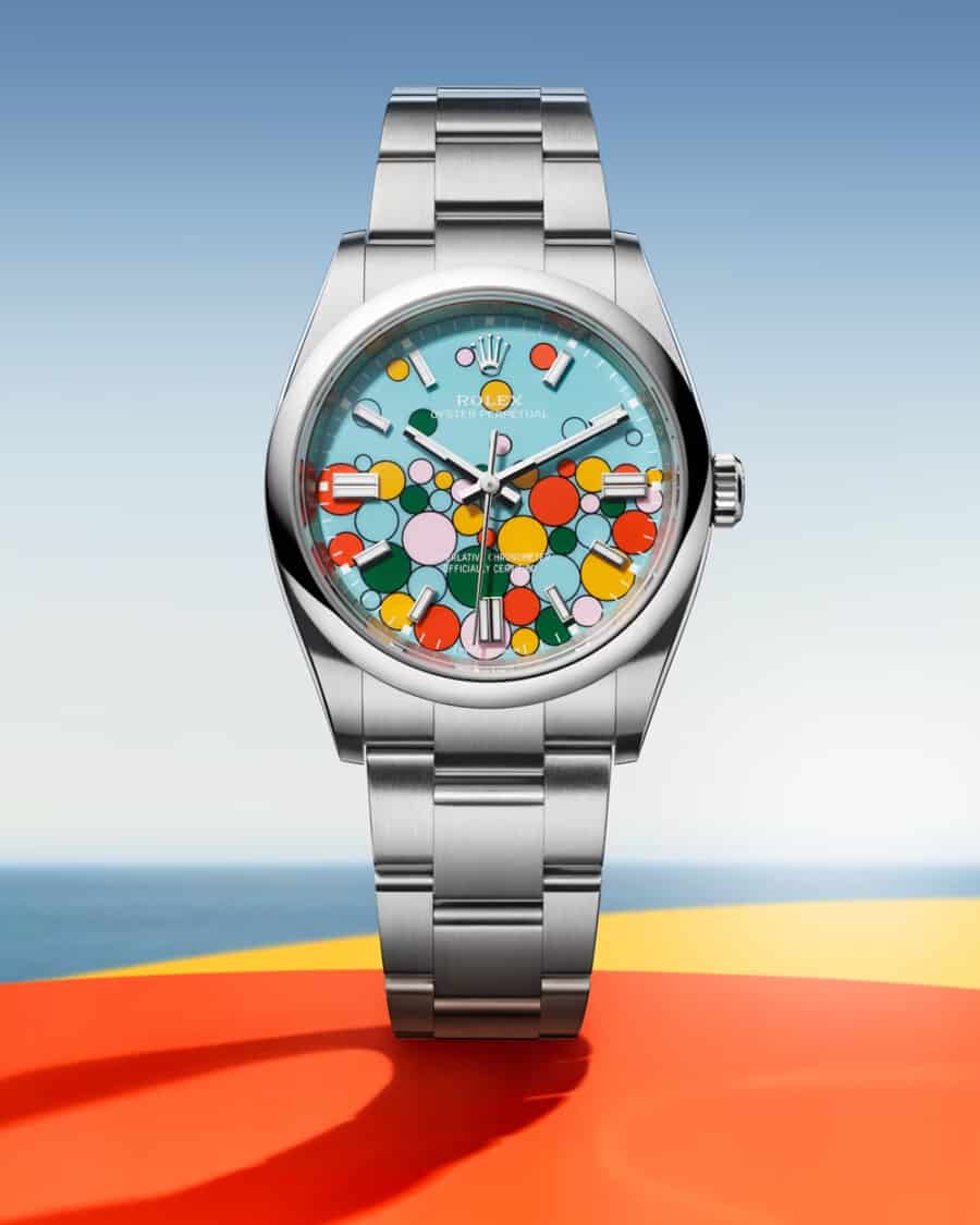 New Rolex Oyster Perpetual Bubbles Motif watch