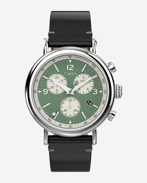Timex Standard Chronograph 41mm Eco Friendly Leather Strap Watch