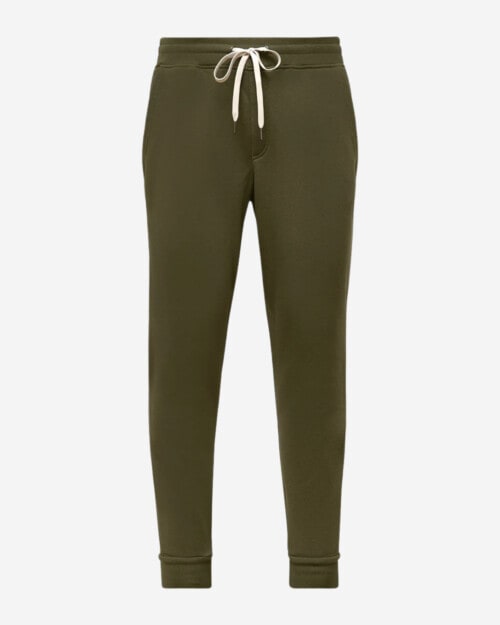 True Classic Military Green Fleece French Terry Jogger