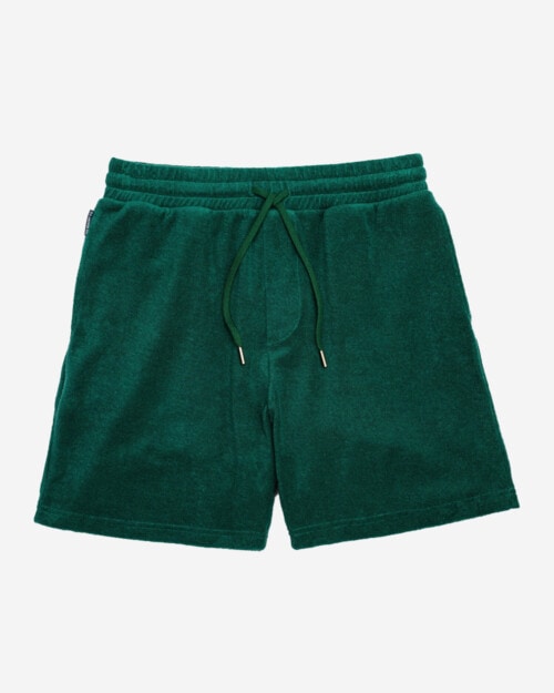 The Resort Co Terry Shorts Emerald Green