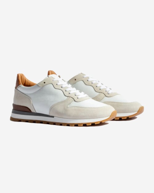 Pini Parma White and Brown Runners