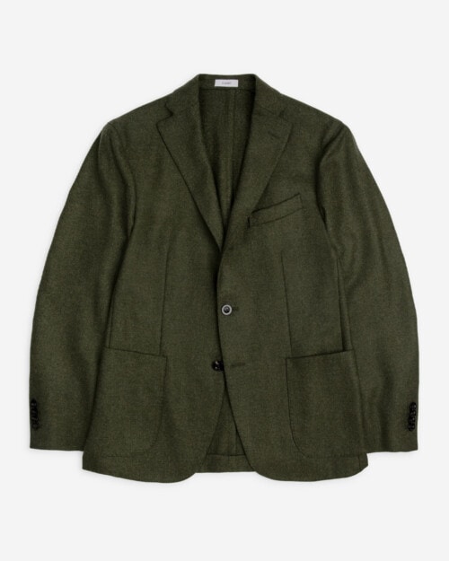 Boglioli Wool Herringbone K Jacket: Green