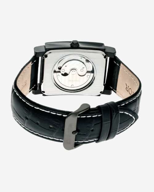 Heritor Automatic Frederick Leather-Band Watch reverse