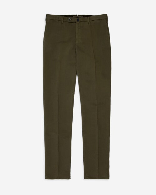 Incotex Regular Doeskin Chino Trousers: Olive