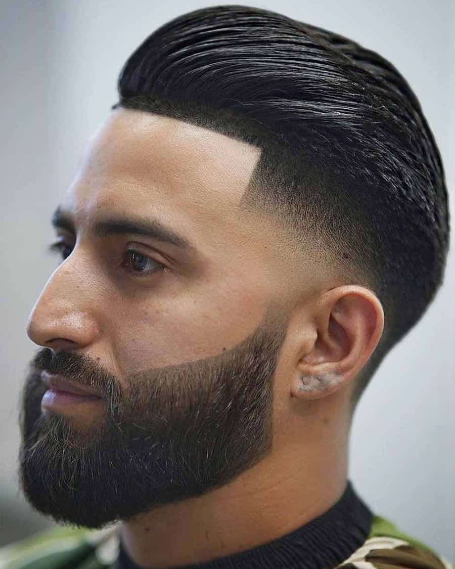 fade pompadour haircut