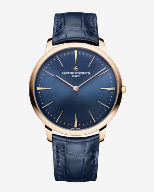 Vacheron Constantin Patrimony Self-Winding Blue Leather Strap Watch