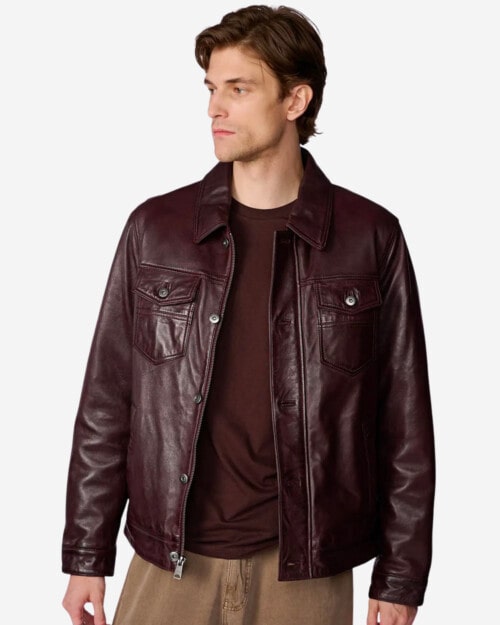 Wilsons Leather Kyle Leather Trucker Jacket