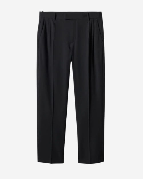 Mango Regular Fit Pleated Cotton Trousers