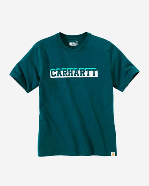 Carhartt Relaxed Fit Heavyweight Short-Sleeve Logo Graphic T-Shirt