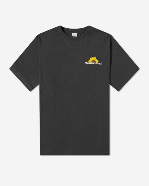 Manastash Sunflower-print Hemp-blend T-shirt