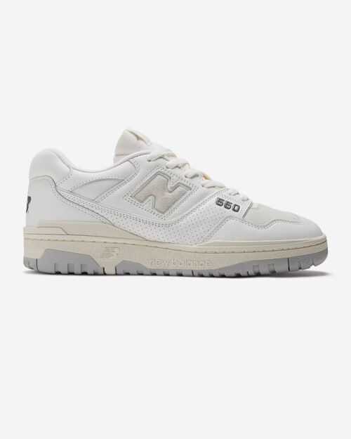 New Balance 550 sneaker in white and off-white