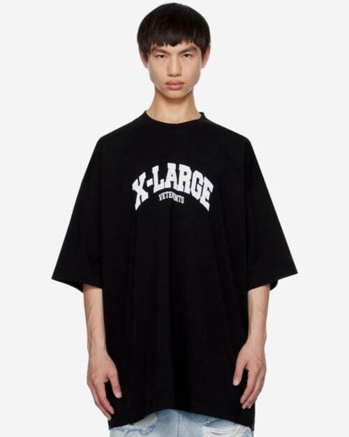 Vetements Black 'X-Large' OVersized T-Shirt