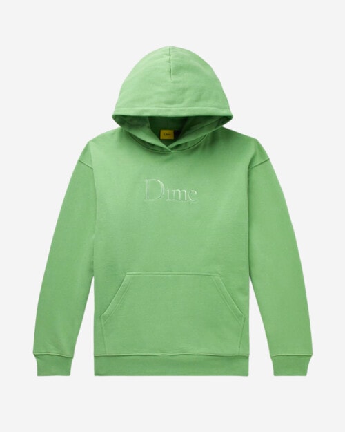 Dime Logo-Embroidered Cotton-Jersey Hoodie