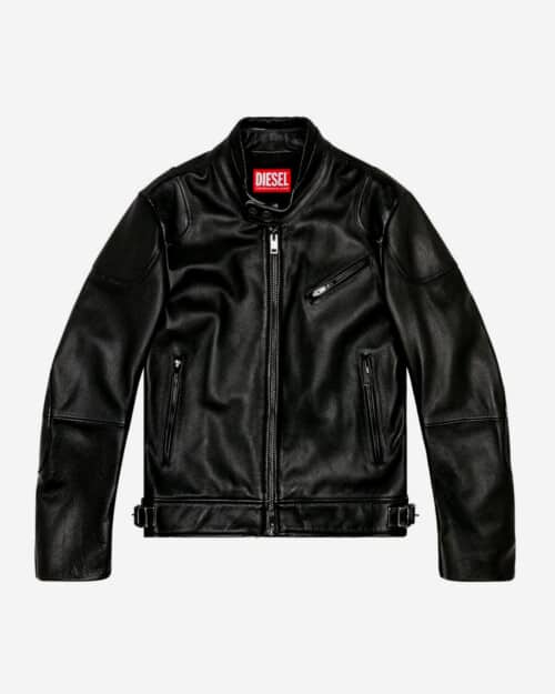 Diesel Pocket Leather Biker Jacket