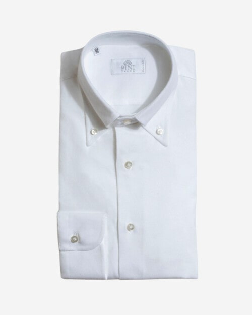 Pini Parma White Soft Touch Button Down Shirt