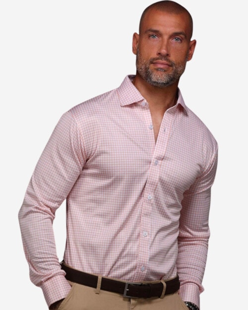 Collars & Co Quattro Flex Dress Shirt with Semi-Spread Collar