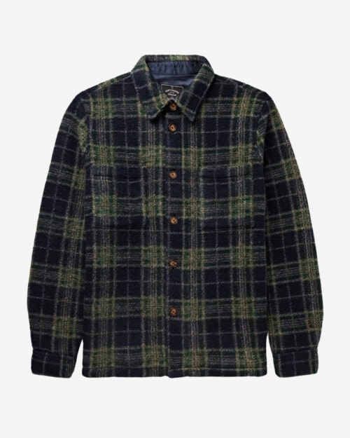 Portuguese Flannel Checked Fleece Overshirt