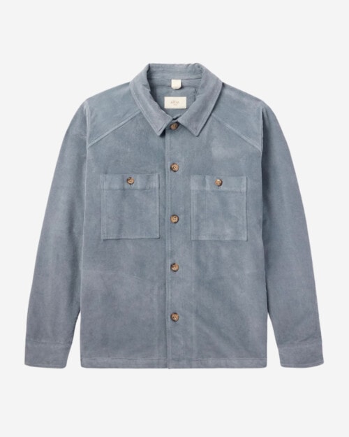 Altea Morgan Garment-Dyed Cotton-Blend Corduroy Overshirt