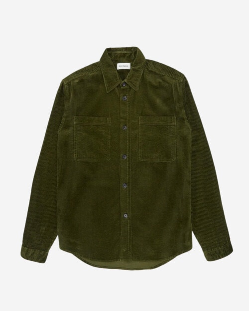 Oliver Spencer Treviscoe Shirt Hudson Cord Green
