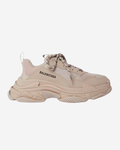 Balenciaga Triple S Mesh and Faux Leather Sneakers