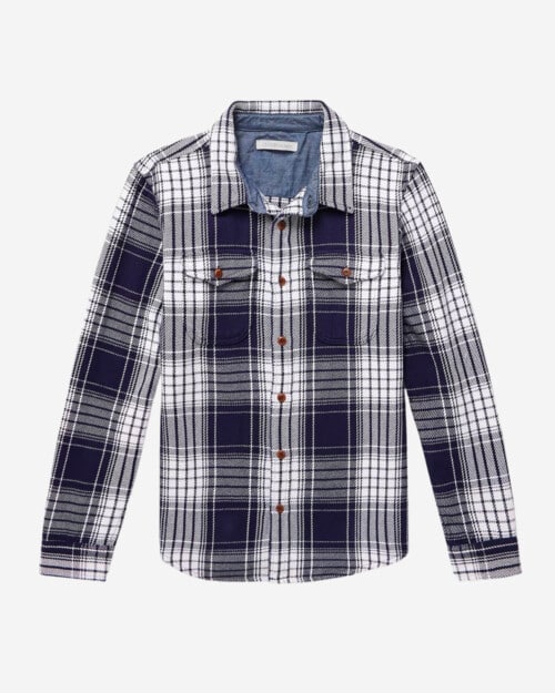 Outerknown Blanket Checked Organic Cotton-Twill Shirt
