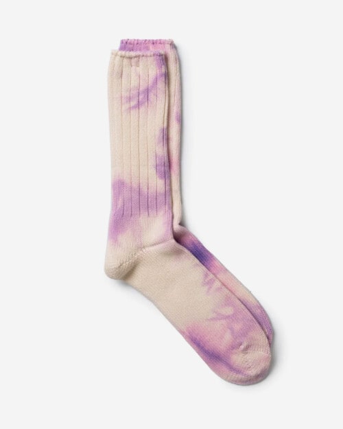 Anonymous ISM Uneven Dye Crew Sock Purple