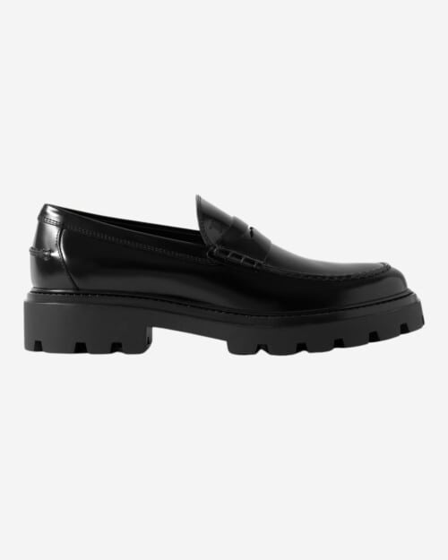 Tod’s Glossed-Leather Penny Loafers