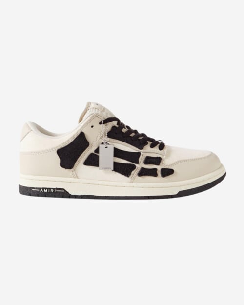AMIRI Skel Top Colour-Block Leather and Suede Sneakers