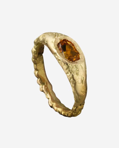 Healers Recycled Gold Citrine Ring
