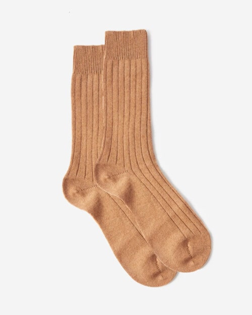 Pantherella Waddington Ribbed Cashmere-blend Socks