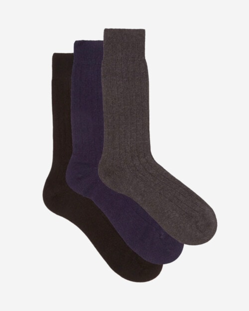 Pantherella Pack of three Waddington Cashmere-blend Socks