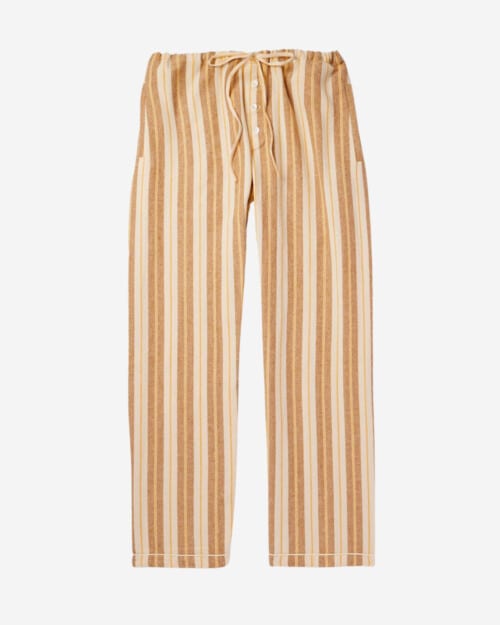 BODE Straight-Leg Striped Cotton Trousers