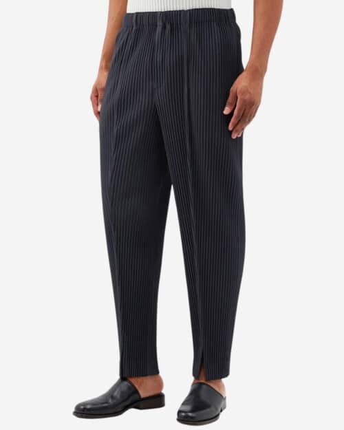 Homme Plissé Issey Miyake November Pressed-front Technical-pleated Trousers