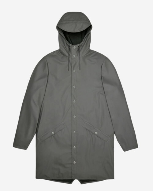 RAINS Long Jacket in grey