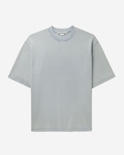 ACNE STUDIOS Extorr Logo-Appliquéd Garment-Dyed Cotton-Jersey T-Shirt