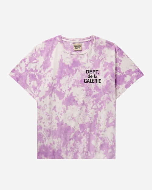 Gallery Dept. Tie-Dyed Logo-Print Cotton-Blend Jersey T-Shirt