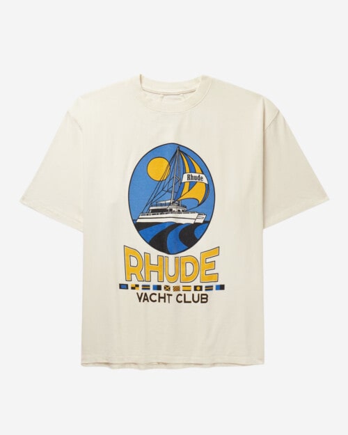 RHUDE Yacht Club Logo-Print Cotton-Jersey T-Shirt